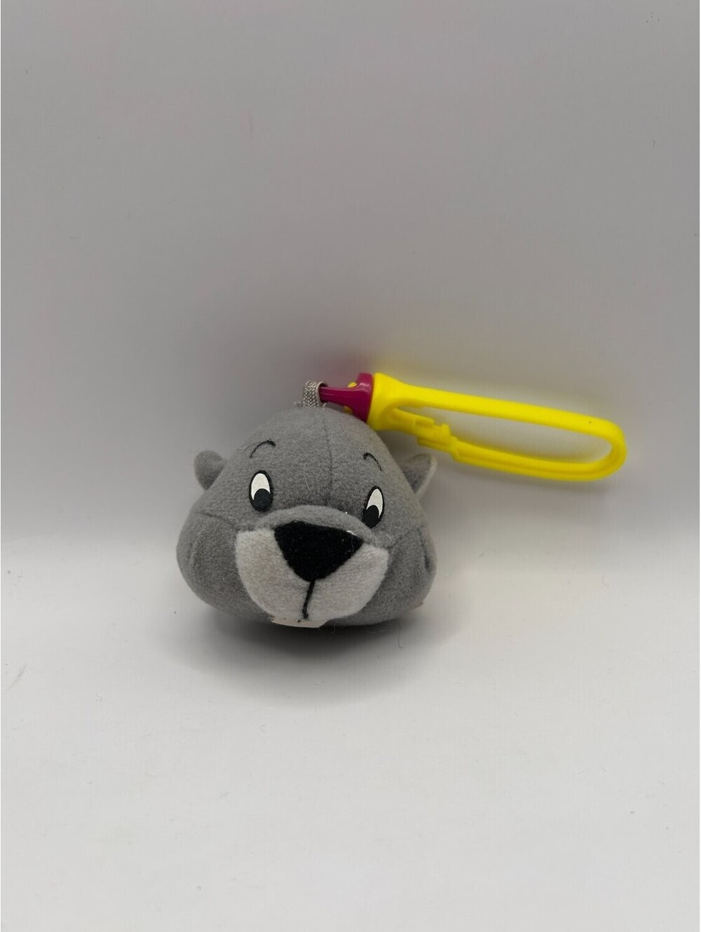 Disney Winnie the Pooh Gopher Plush Backpack Clip McDonald's 2000s Gray Tag Gift